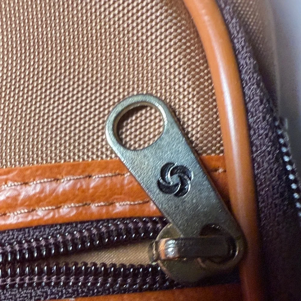 Vintage Samsonite Shoulder Messenger Luggage Bag Tan Brown